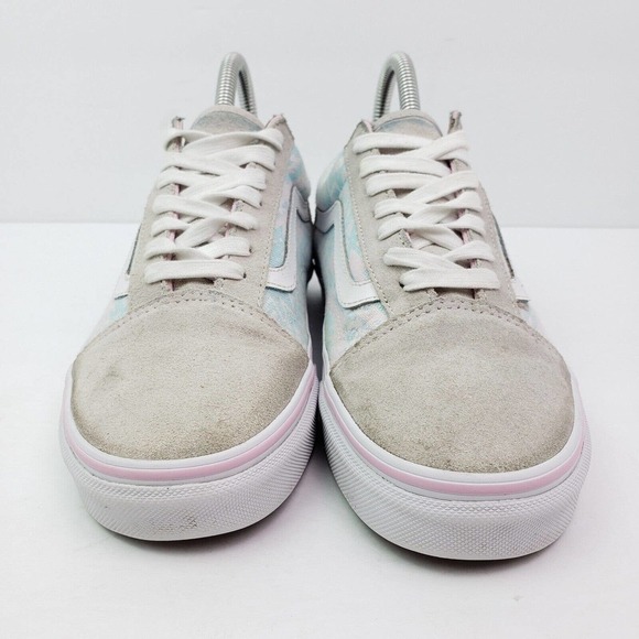 Vans Old Skool Womens Size 6.5 Gray Pink Suede Aztec Print Low Sneaker Shoes - Picture 5 of 11